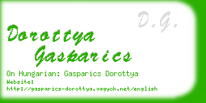 dorottya gasparics business card